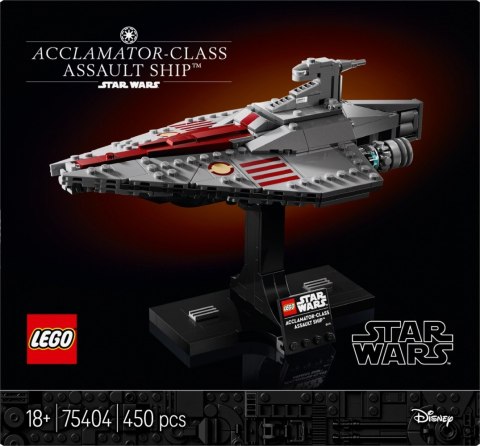 Klocki Star Wars 75404 Krążownik szturmowy typu Acclamator LEGO Klocki Star Wars 75404 Krążownik szturmowy typu Acclamator LEGO