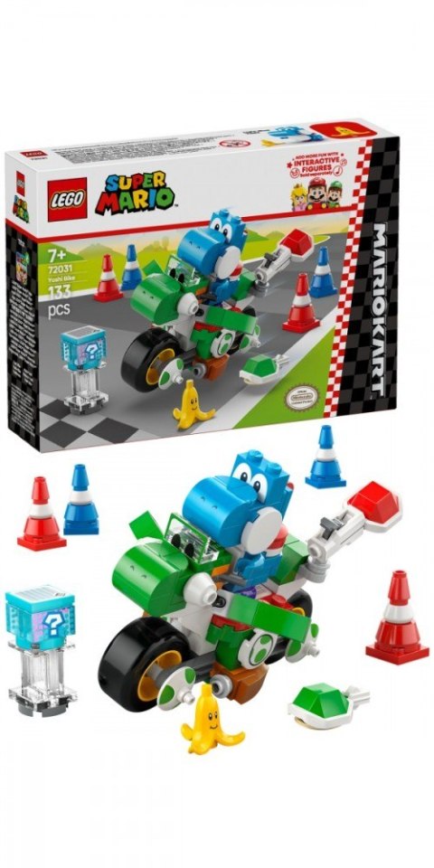Klocki Super Mario 72031 Mario Kart - Yoshi Bike LEGO Klocki Super Mario 72031 Mario Kart - Yoshi Bike LEGO