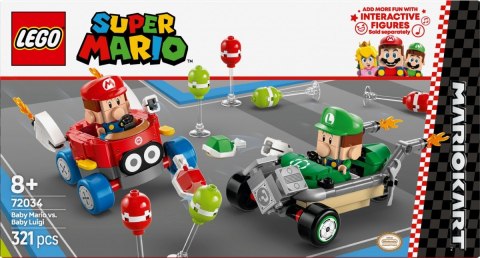 Klocki Super Mario 72034 Mario Kart - Baby Mario kontra Baby Luigi LEGO Klocki Super Mario 72034 Mario Kart - Baby Mario kontra Baby Luigi LEGO