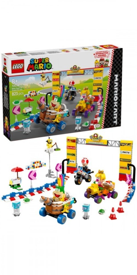 Klocki Super Mario 72036 Mario Kart - Zestaw Baby Peach i Grand Prix LEGO Klocki Super Mario 72036 Mario Kart - Zestaw Baby Peach i Grand Prix LEGO