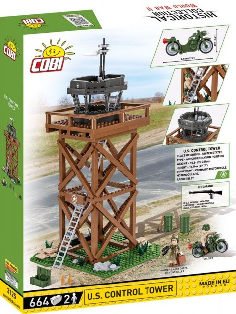 Klocki U.S. Control Tower 664 klocki Cobi Klocki Klocki U.S. Control Tower 664 klocki Cobi Klocki