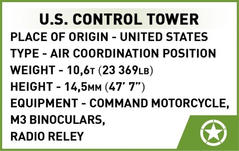 Klocki U.S. Control Tower 664 klocki Cobi Klocki Klocki U.S. Control Tower 664 klocki Cobi Klocki