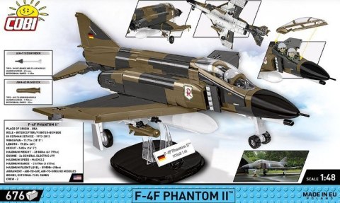 Klocki Armed Forces F-4F Phantom II 676 elementów Cobi Klocki Klocki Armed Forces F-4F Phantom II 676 elementów Cobi Klocki