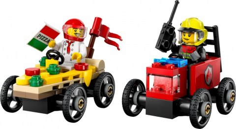 Klocki City 60458 Zestaw wyścigówek: pizza kontra wóz strażacki LEGO Klocki City 60458 Zestaw wyścigówek: pizza kontra wóz strażacki LEGO