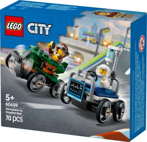 Klocki City 60459 Zestaw wyścigówek: samolot kontra łóżko szpitalne LEGO Klocki City 60459 Zestaw wyścigówek: samolot kontra łóżko szpitalne LEGO