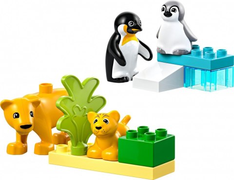 Klocki DUPLO 10442 Rodziny dzikich zwierząt: pingwiny i lwy LEGO Klocki DUPLO 10442 Rodziny dzikich zwierząt: pingwiny i lwy LEGO