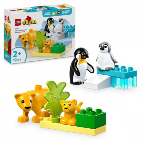 Klocki DUPLO 10442 Rodziny dzikich zwierząt: pingwiny i lwy LEGO Klocki DUPLO 10442 Rodziny dzikich zwierząt: pingwiny i lwy LEGO
