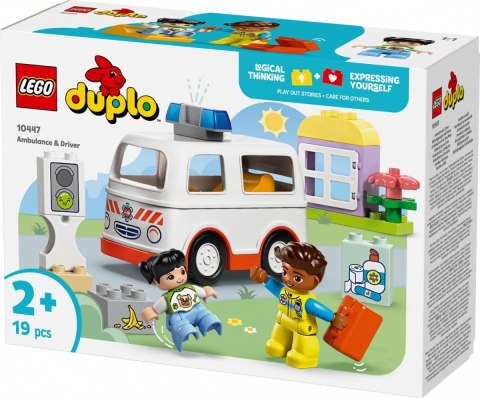 Klocki DUPLO 10447 Karetka z kierowcą LEGO Klocki DUPLO 10447 Karetka z kierowcą LEGO