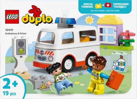 Klocki DUPLO 10447 Karetka z kierowcą LEGO Klocki DUPLO 10447 Karetka z kierowcą LEGO