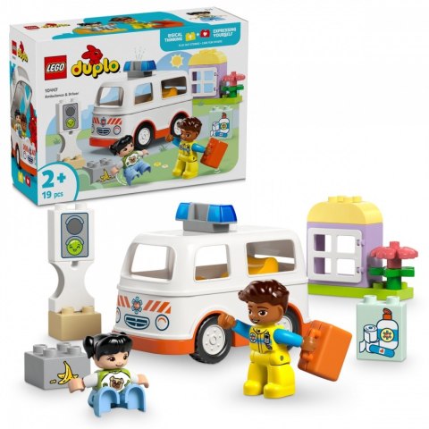 Klocki DUPLO 10447 Karetka z kierowcą LEGO Klocki DUPLO 10447 Karetka z kierowcą LEGO