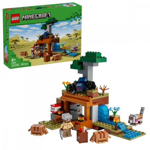 Klocki Minecraft 21269 Wyprawa do pancernikowej kopalni LEGO Klocki Minecraft 21269 Wyprawa do pancernikowej kopalni LEGO