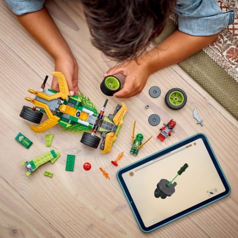 Klocki Ninjago 71828 Samochód wyścigowy Lloyda z napędem typu pull-back LEGO Klocki Ninjago 71828 Samochód wyścigowy Lloyda z napędem typu pull-back LEGO