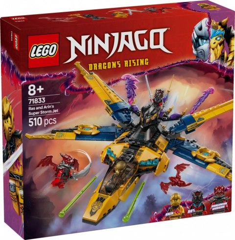 Klocki Ninjago 71833 Ras i burzowy superodrzutowiec Arina LEGO Klocki Ninjago 71833 Ras i burzowy superodrzutowiec Arina LEGO