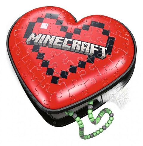 Puzzle 3D 54 elementy Minecraft Serce Ravensburger Polska Puzzle 3D 54 elementy Minecraft Serce Ravensburger Polska