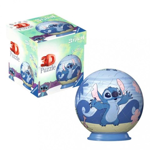 Puzzle 54 elementy 3D Kula Stitch 1 Ravensburger Polska Puzzle 54 elementy 3D Kula Stitch 1 Ravensburger Polska