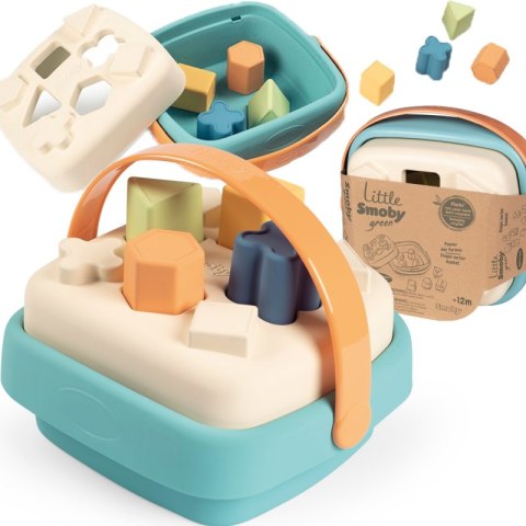 SMOBY Little Green Sorter w Koszyku Bioplastik Smoby SMOBY Little Green Sorter w Koszyku Bioplastik Smoby