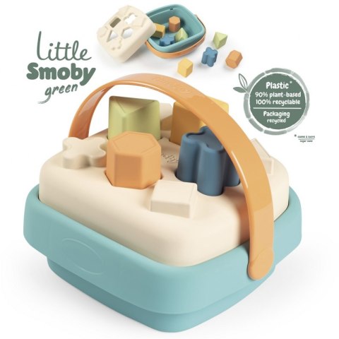 SMOBY Little Green Sorter w Koszyku Bioplastik Smoby SMOBY Little Green Sorter w Koszyku Bioplastik Smoby