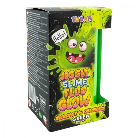 Slime Jiggly Fluo Glow zielony 430g TUBAN Slime Jiggly Fluo Glow zielony 430g TUBAN