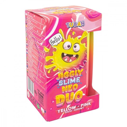 Slime Jiggly Neo Duo żółto-różowy 430g TUBAN Slime Jiggly Neo Duo żółto-różowy 430g TUBAN