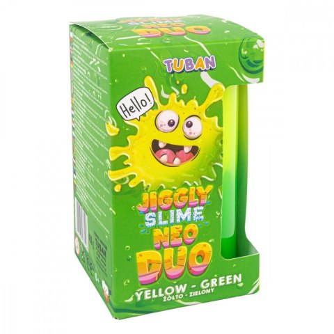 Slime Jiggly Neo Duo żółto-zielony 430g TUBAN Slime Jiggly Neo Duo żółto-zielony 430g TUBAN