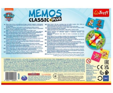 Gra Memos Classic & Plus Psi Patrol Trefl Gra Memos Classic & Plus Psi Patrol Trefl