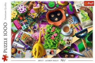 Puzzle 1000 elementów Porządki w ogrodzie Trefl