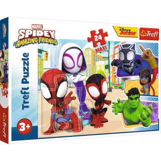 Puzzle 24 maxi Spidey i przyjaciele Spiderman Trefl