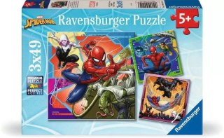 Puzzle 3x49 elementów Spiderman Ravensburger Polska