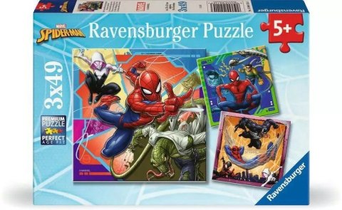 Puzzle 3x49 elementów Spiderman Ravensburger Polska Puzzle 3x49 elementów Spiderman Ravensburger Polska