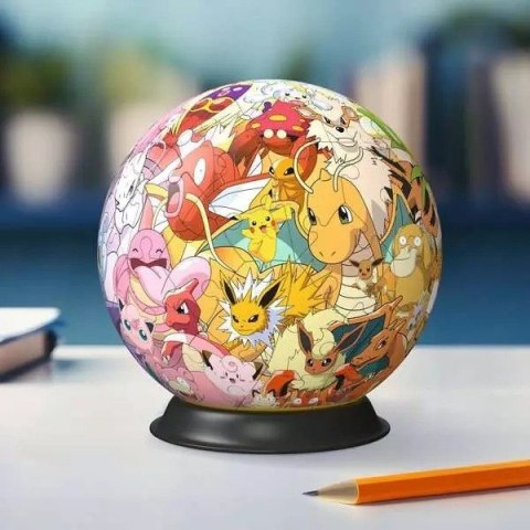 Puzzle 3D Kula Pokemon postacie Pokemony Ravensburger Polska Puzzle 3D Kula Pokemon postacie Pokemony Ravensburger Polska