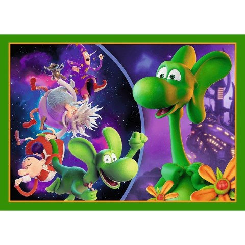 Puzzle 4w1 Świat Smoka Diplodoka Trefl