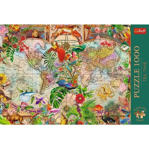 Puzzle 1000 elementów Antyczna mapa świata Trefl Puzzle 1000 elementów Antyczna mapa świata Trefl