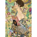 Puzzle 1000 elementów Dama z wachlarzem Klimt Trefl