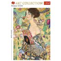 Puzzle 1000 elementów Dama z wachlarzem Klimt Trefl