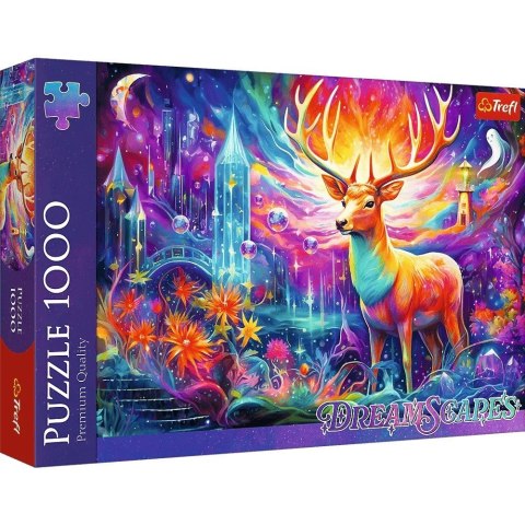 Puzzle 1000 elementów DreamScapes Mistyczny jeleń Trefl Puzzle 1000 elementów DreamScapes Mistyczny jeleń Trefl
