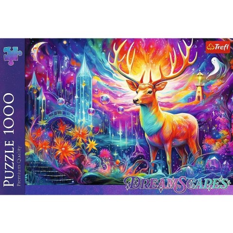 Puzzle 1000 elementów DreamScapes Mistyczny jeleń Trefl Puzzle 1000 elementów DreamScapes Mistyczny jeleń Trefl