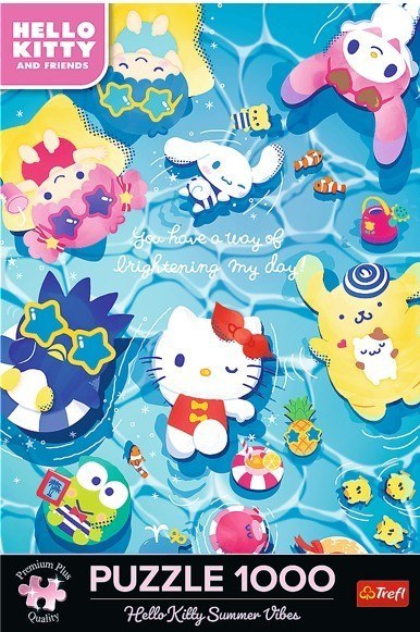 Puzzle 1000 elementów Hello Kitty letni relaks Trefl