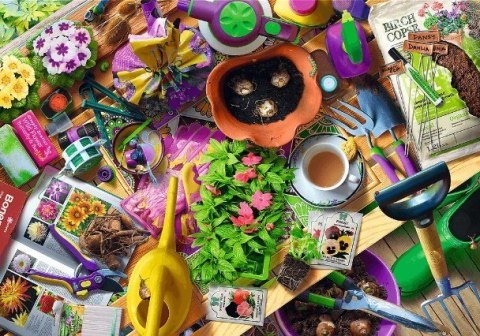 Puzzle 1000 elementów Porządki w ogrodzie Trefl Puzzle 1000 elementów Porządki w ogrodzie Trefl
