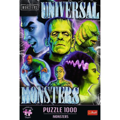 Puzzle 1000 elementów Potwory klasyczne horrory Trefl Puzzle 1000 elementów Potwory klasyczne horrory Trefl