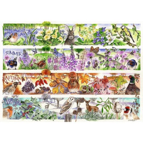 Puzzle 1000 elementów Premium Cztery pory roku Trefl Puzzle 1000 elementów Premium Cztery pory roku Trefl