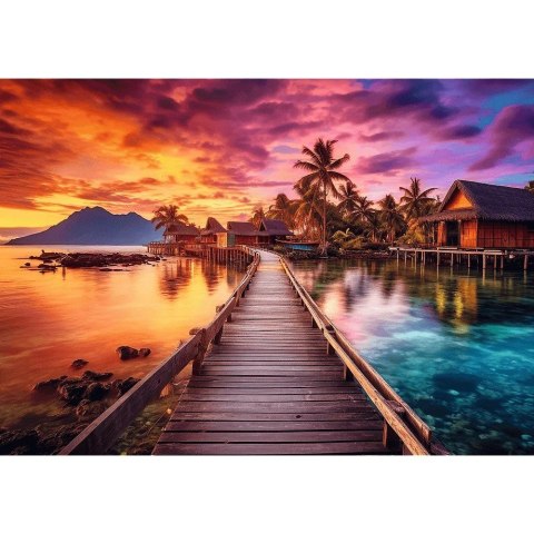 Puzzle 1000 elementów Rajska wyspa morze palmy Trefl Puzzle 1000 elementów Rajska wyspa morze palmy Trefl