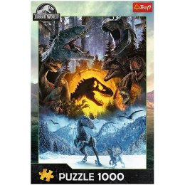Puzzle 1000 elementów W świecie Parku Jurajskiego dinozaury Trefl