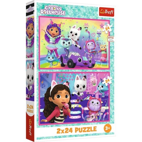 Puzzle 2x24 elementy Gabby zabawy z Gabi Trefl Puzzle 2x24 elementy Gabby zabawy z Gabi Trefl