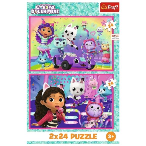 Puzzle 2x24 elementy Gabby zabawy z Gabi Trefl Puzzle 2x24 elementy Gabby zabawy z Gabi Trefl