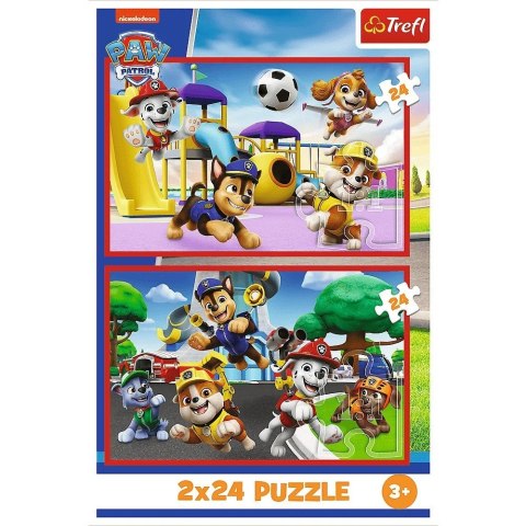 Puzzle 2x24 elementy Psi Patrol Psi dzień zabaw Paw Patrol Trefl Puzzle 2x24 elementy Psi Patrol Psi dzień zabaw Paw Patrol Trefl