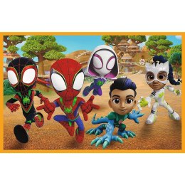Puzzle 2x24 elementy Spidey i dinozaury Trefl