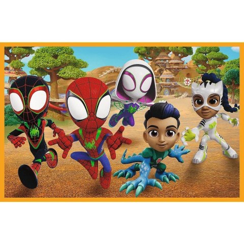 Puzzle 2x24 elementy Spidey i dinozaury Trefl Puzzle 2x24 elementy Spidey i dinozaury Trefl