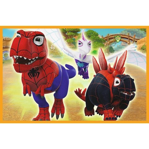 Puzzle 2x24 elementy Spidey i dinozaury Trefl Puzzle 2x24 elementy Spidey i dinozaury Trefl