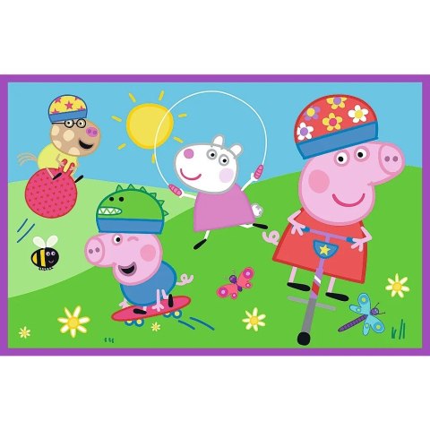 Puzzle 2x24 elementy Świnka Peppa na placu zabaw Trefl Puzzle 2x24 elementy Świnka Peppa na placu zabaw Trefl