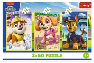 Puzzle 3x50 elementów Psi Patrol nasze pieski Trefl